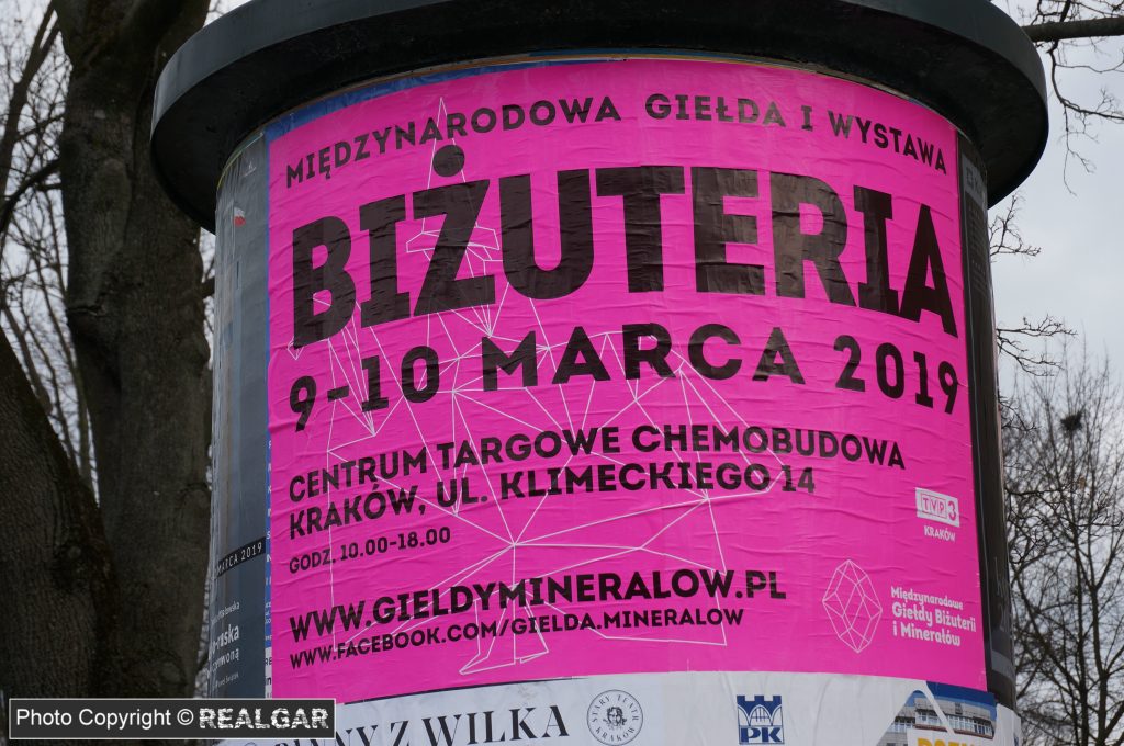 giełda minerałów kraków 2019