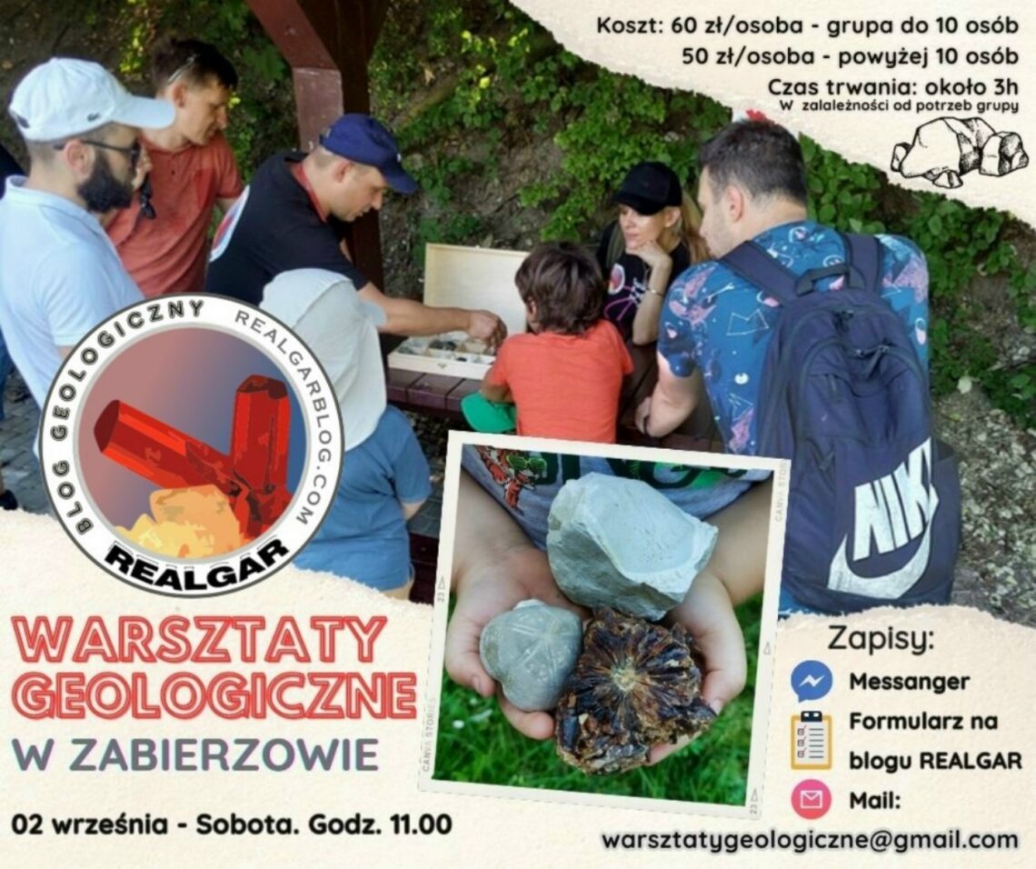 warsztaty geologiczne zabierzów