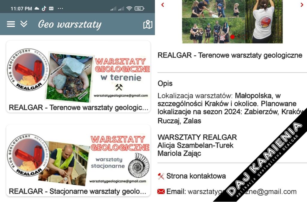 warsztaty geologiczne kraków