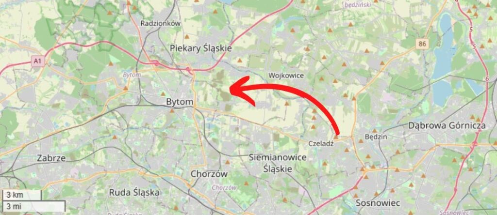 hałdy orzeł biały mapa